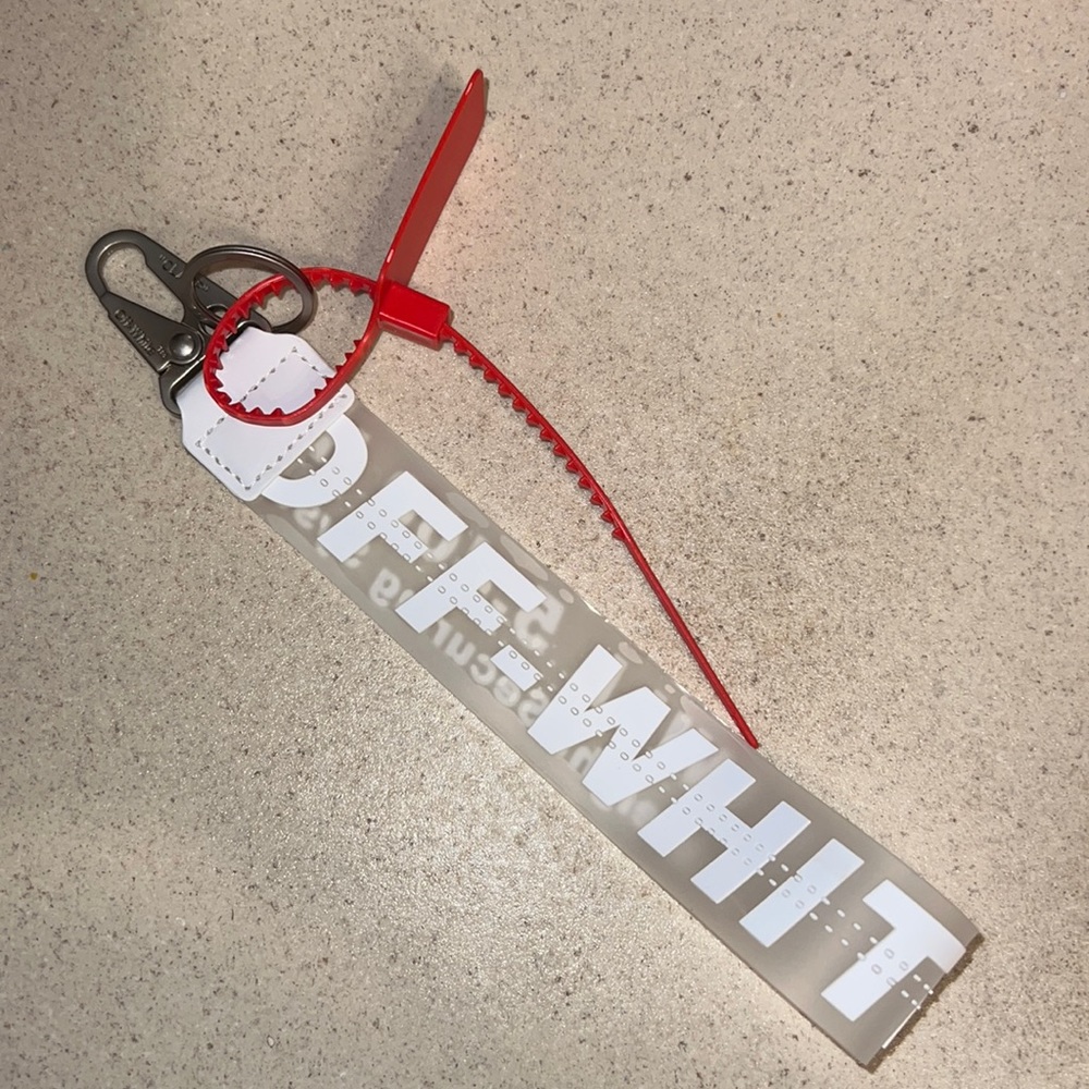 off white wristlet